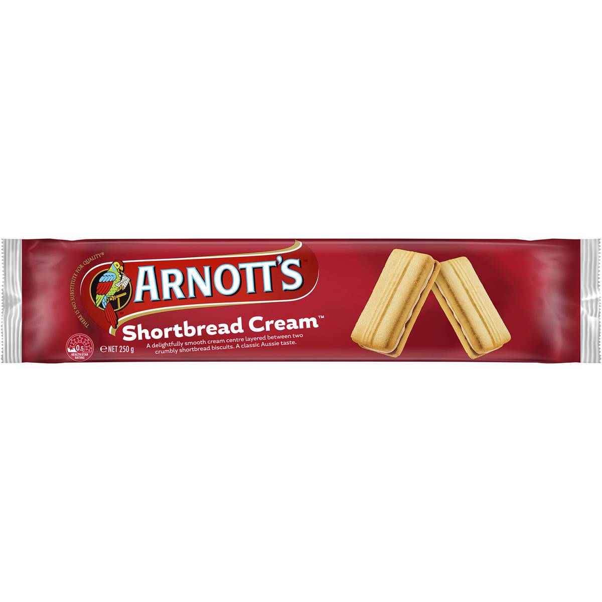 Arnott's Shortbread Cream Biscuits 250g