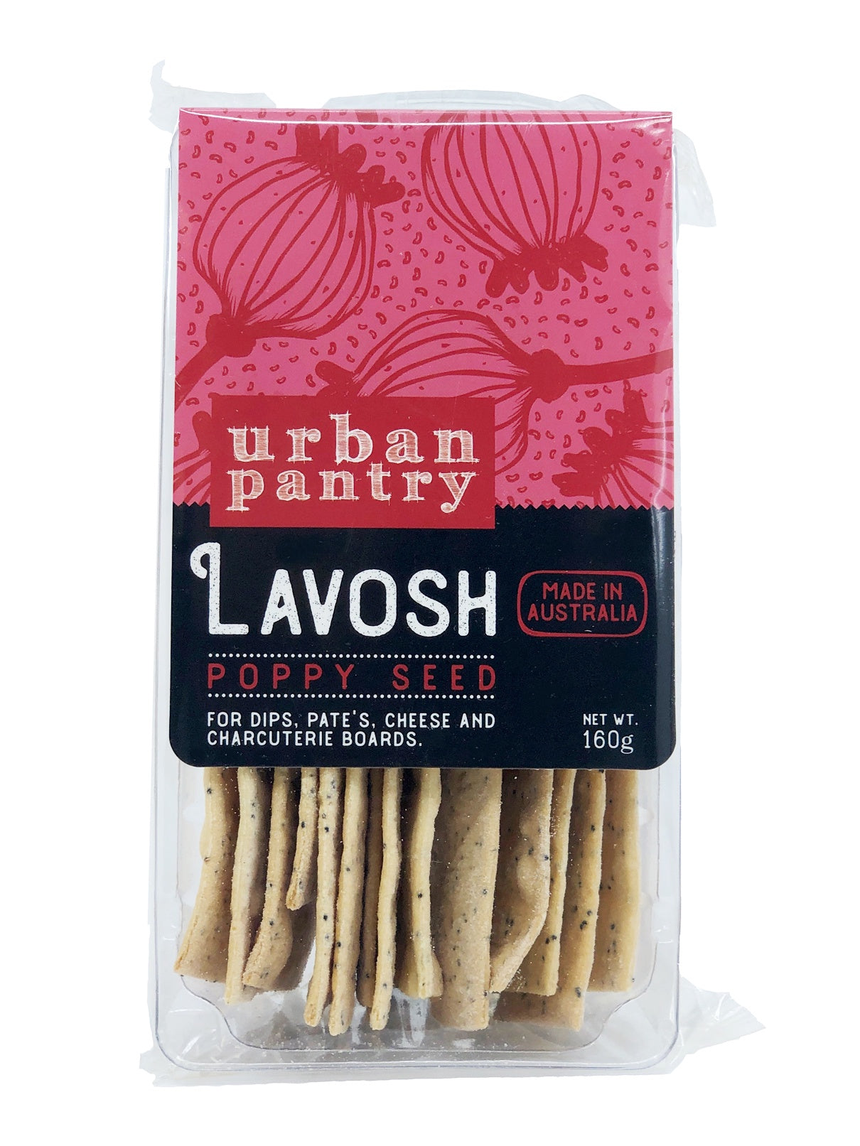 Urban Pantry Lavosh Poppy Seed 160g