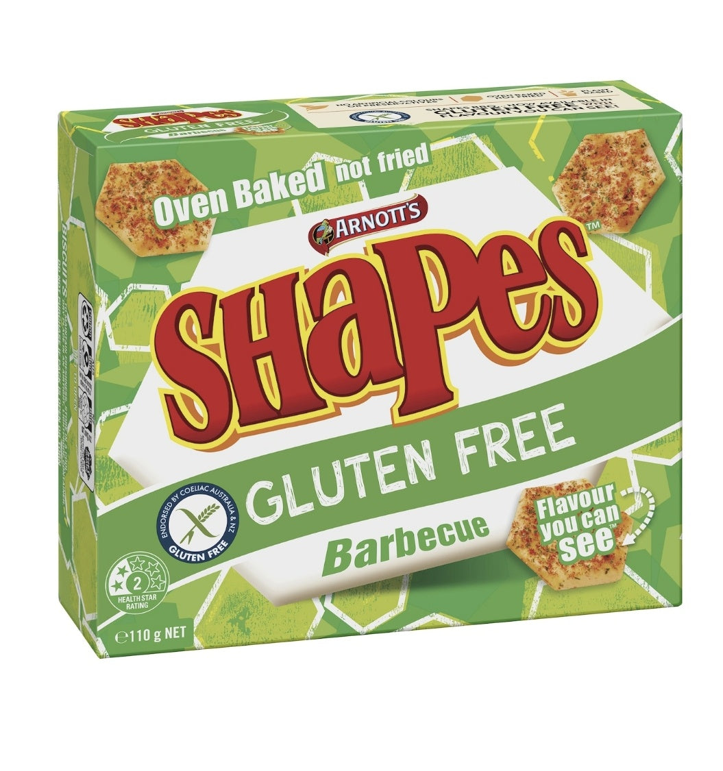 Arnotts Gluten Free Barbecue Shapes 110g