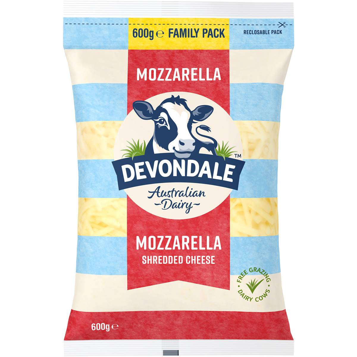 Devondale Mozzarella Shredded Cheese 600g