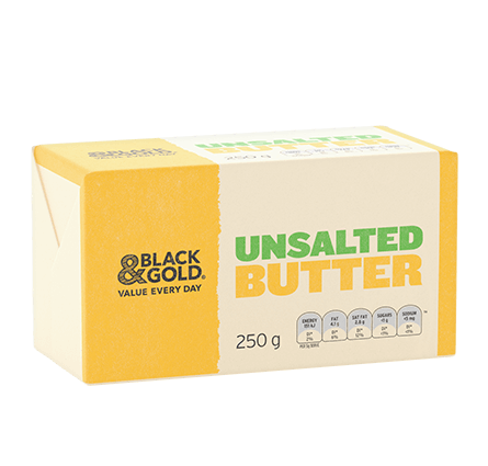 Black & Gold Unsalted Butter 250g