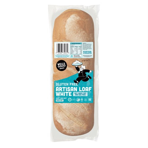 Well & Good Gluten Free Artisan White Bread Loaf 500g