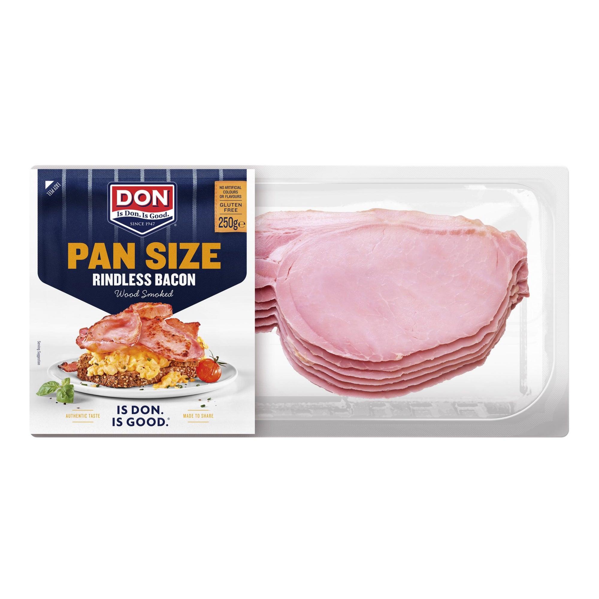 Don Bacon Pan Size Rindless 250g