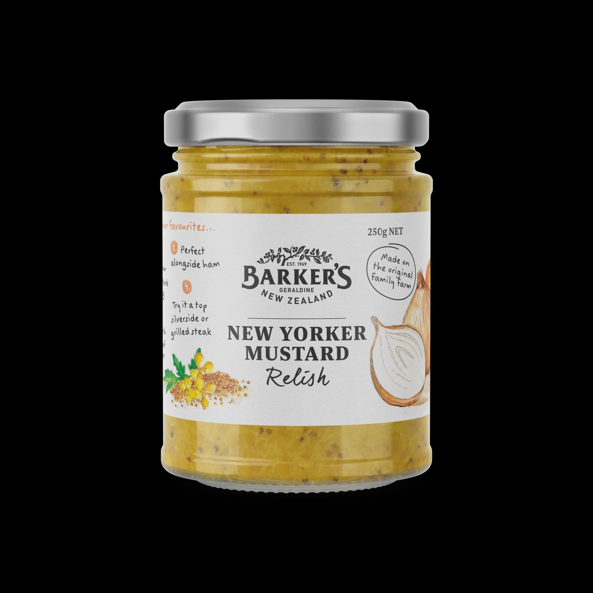 Barkers New Yorker Mustard Relish 250g