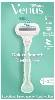 Venus Deluxe Smooth Sensitive Razor with 2 Razor Blades