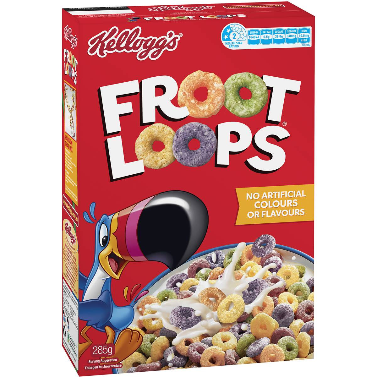 Kellogg's Froot Loops Breakfast Cereal 460g