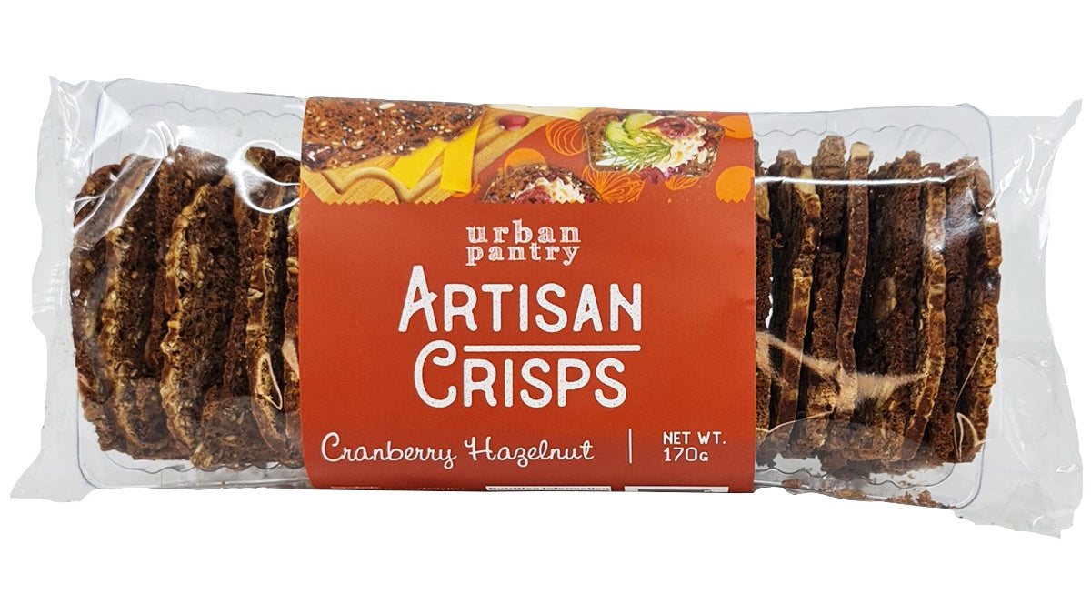 Urban Pantry Artisan Crisps Cranberry Hazelnut 170g