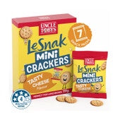 Uncle Tobys Le Snak Mini Crackers Tasty Cheese 7pk 119g