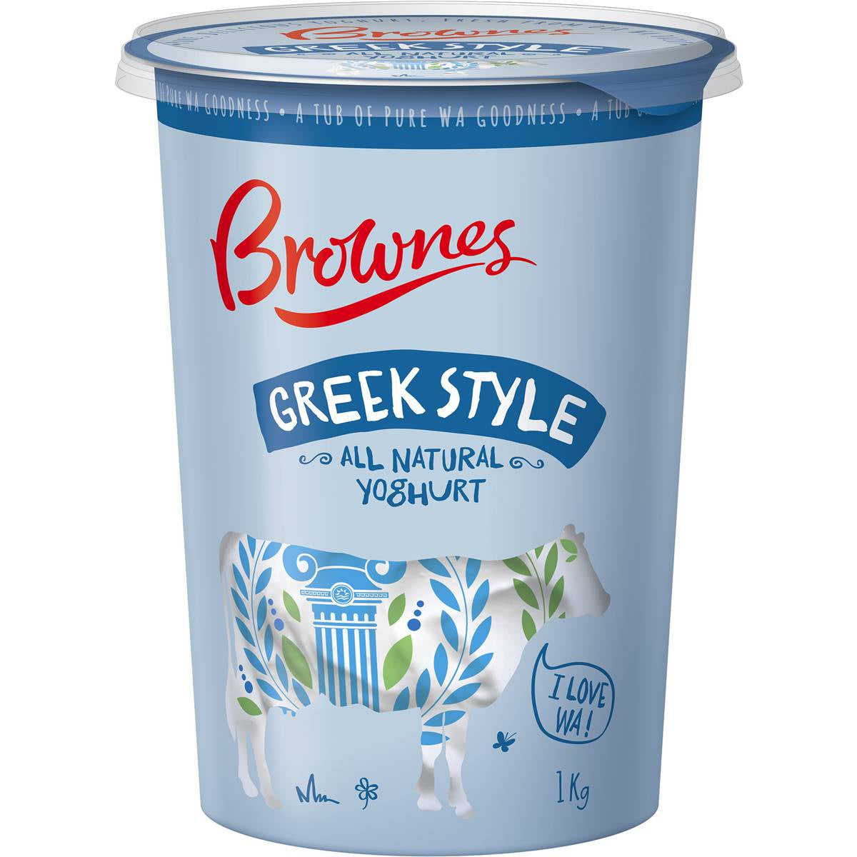 Brownes Dairy Greek Style Yoghurt 1kg