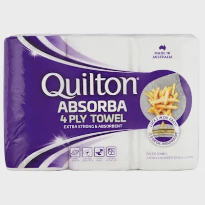 Quilton Paper Towel Absorba 4ply 3pk