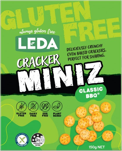 Leda Miniz Classic BBQ Gluten Free Crackers 150g