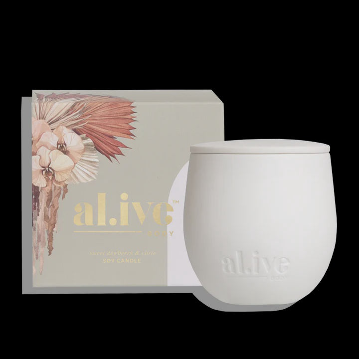 Al.ive Body Sweet Dewberry & Clove Soy Candle