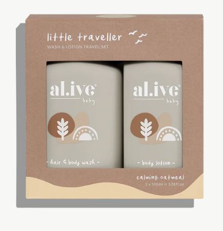 Al.ive Body Baby Calming Oatmeal Little Traveller Set Duo - 2x100ml