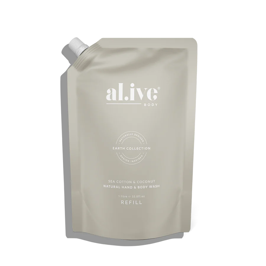 Al.ive Body Sea Cotton & Coconut Wash Refill - 1l