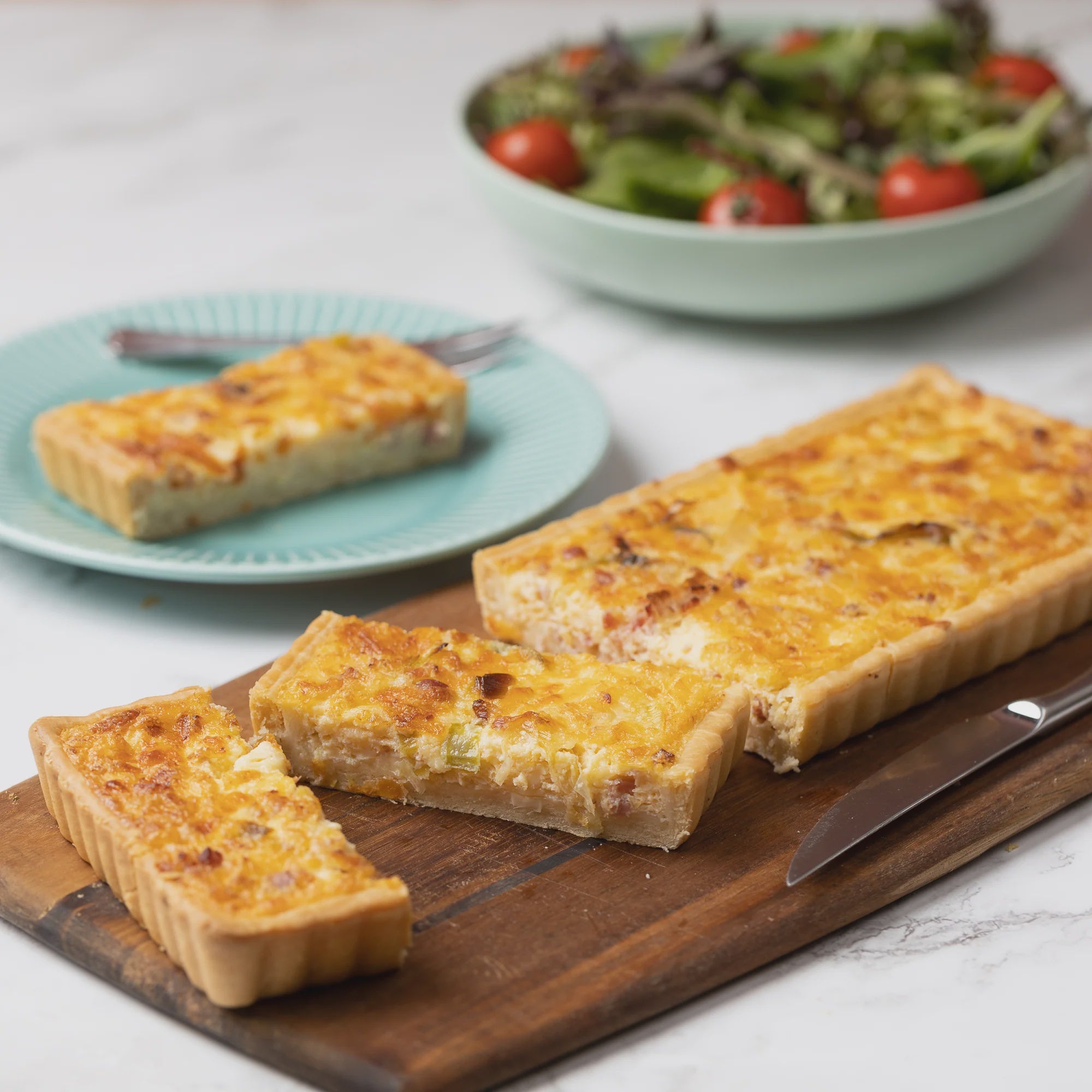 Bacon, Cheese & Leek Tart