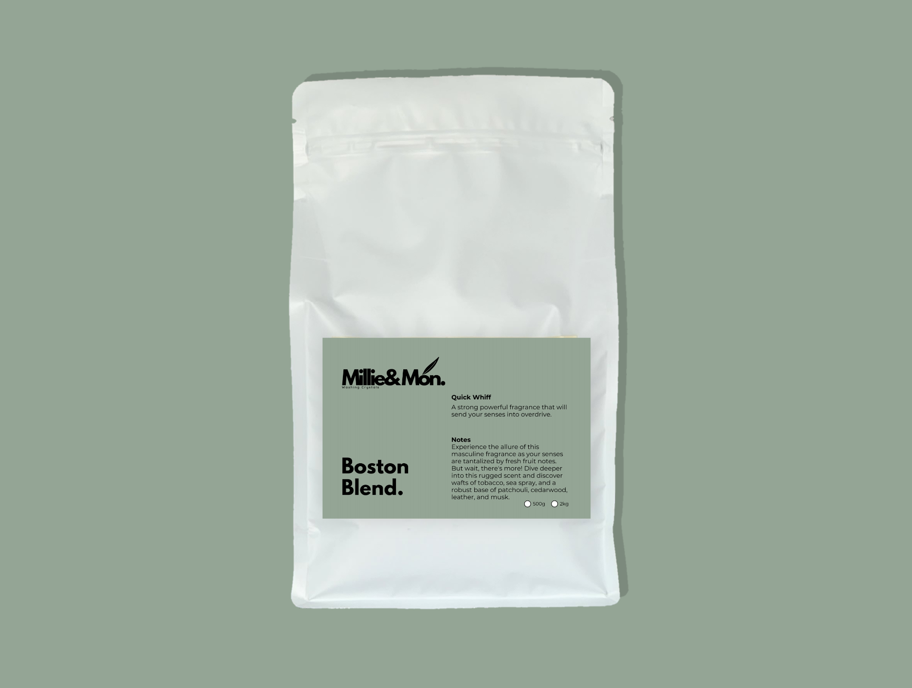 Millie & Mon Washing Crystals - Boston Blend - 2kg (Pre-order)