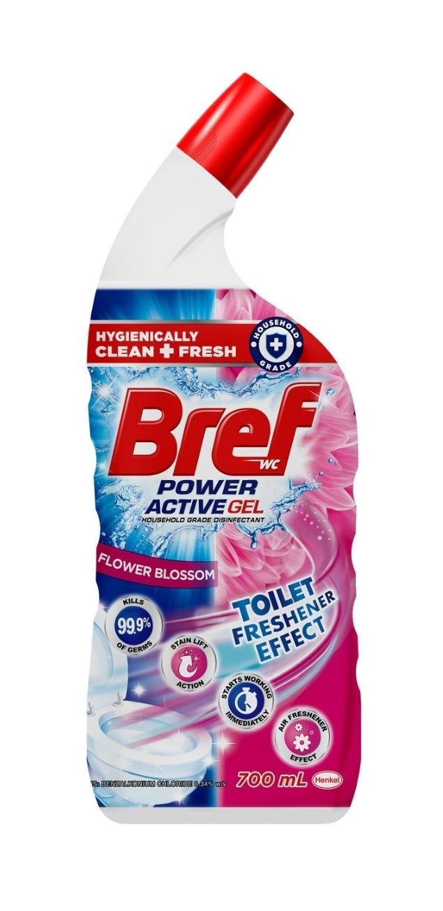 Bref Power Active Gel Toilet Cleaner 700mL Flower Blossom