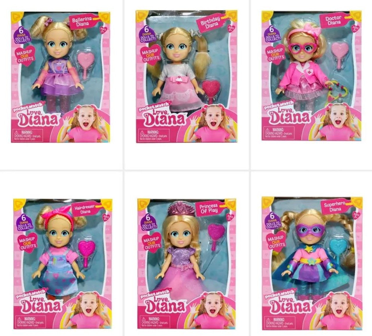 Love Diana Mini Dolls 6inch