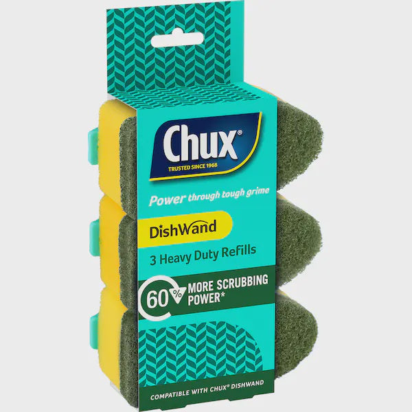 Chux Dishwand Heavy Duty Refills 3pk