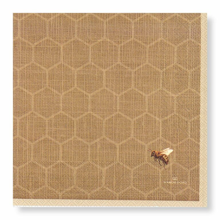 Manor Road Honeycomb Linen Napkin Cocktail