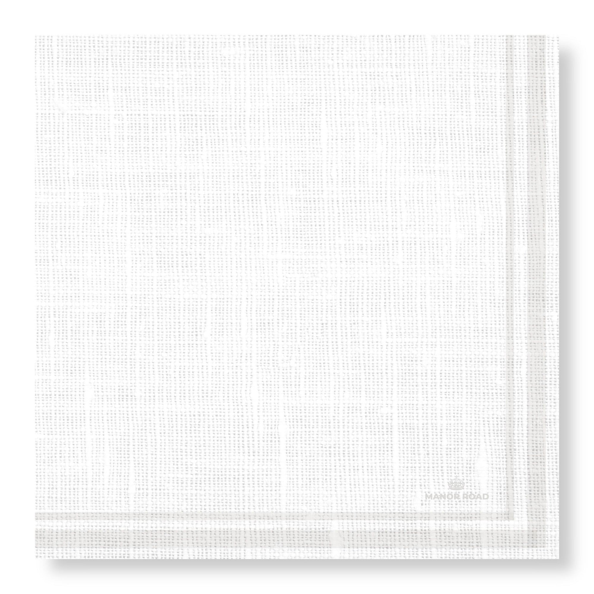 Manor Road Linen Luxe White Napkin - Dinner