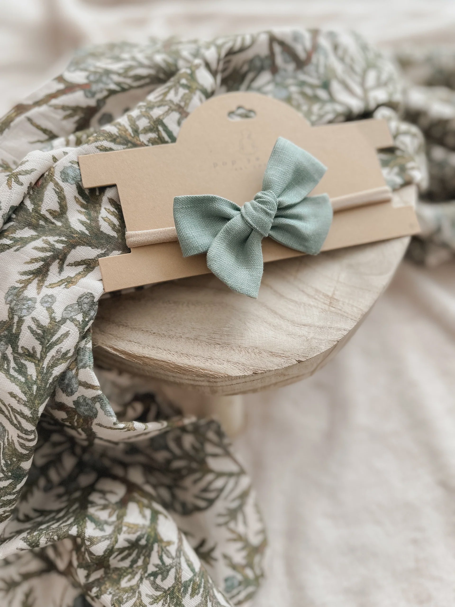 Baby Bow Headband - Teal