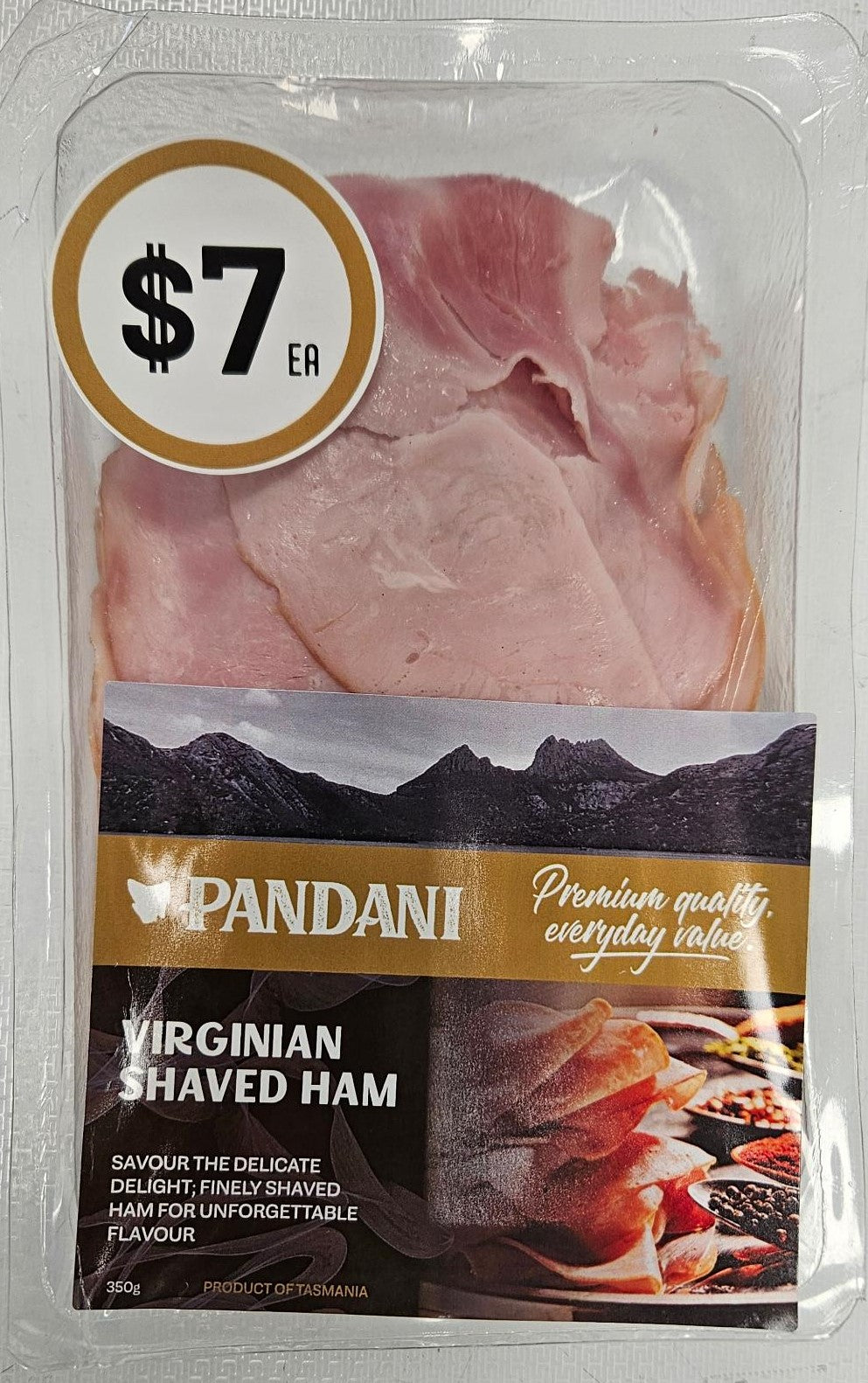 Pandani Virginian Shaved ham 350gm