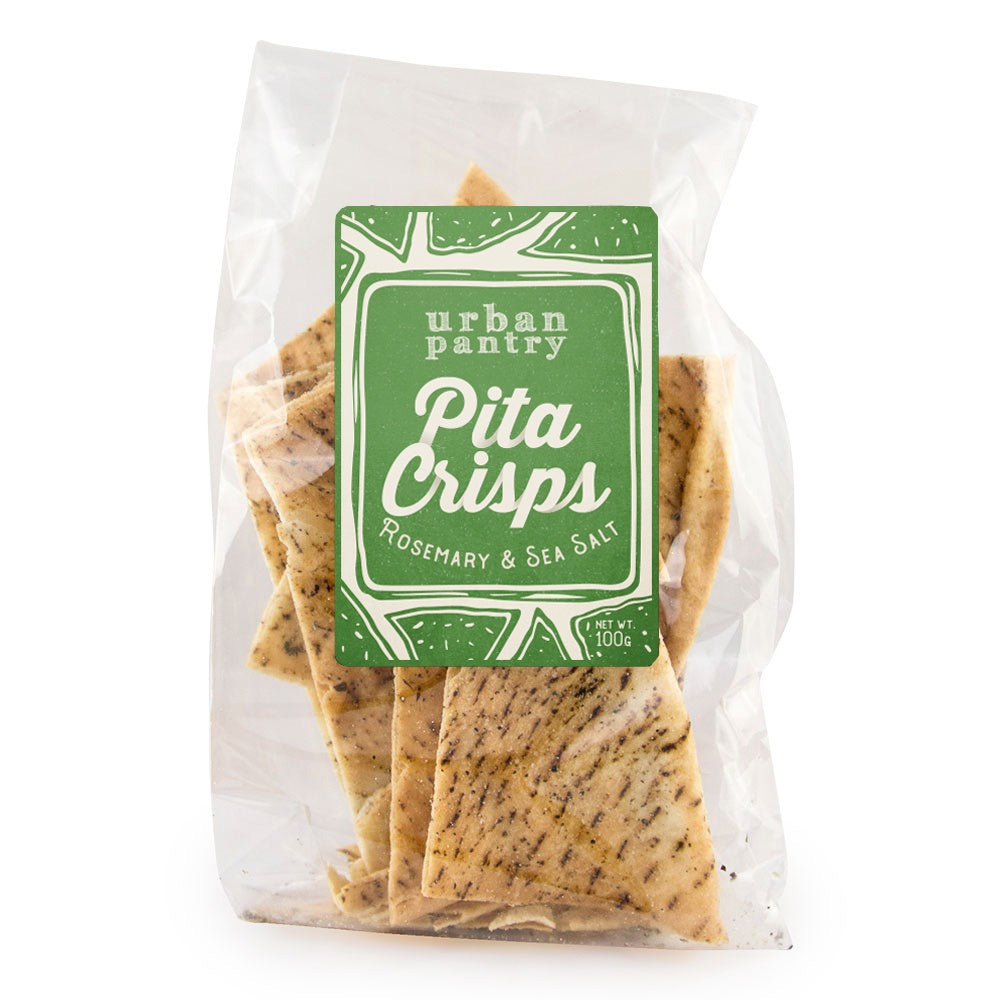 Urban Pantry Rosemary & Sea Salt Pita Crisps 100g