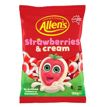 Allen's Strawberries and Cream 190g