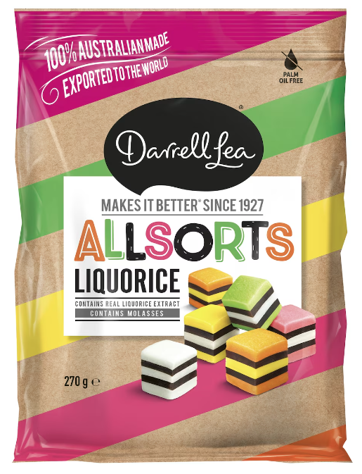 Darrell Lea Allsorts Liquorice 270g