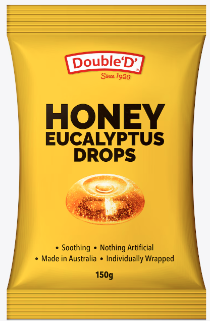 Double 'D' Eucalyptus & Honey Drops 150G