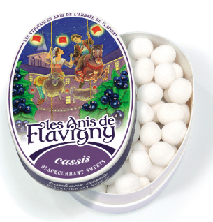 Flavigny Blackcurrant Oval Tin 50g