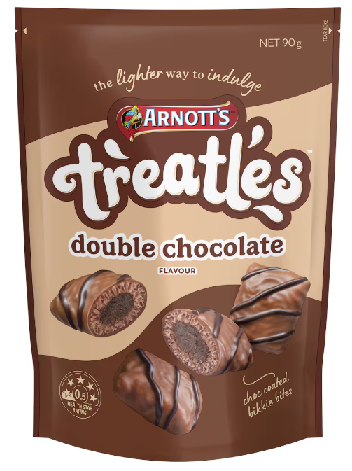 Arnott's Treatles Double Chocolate Flavour 90g