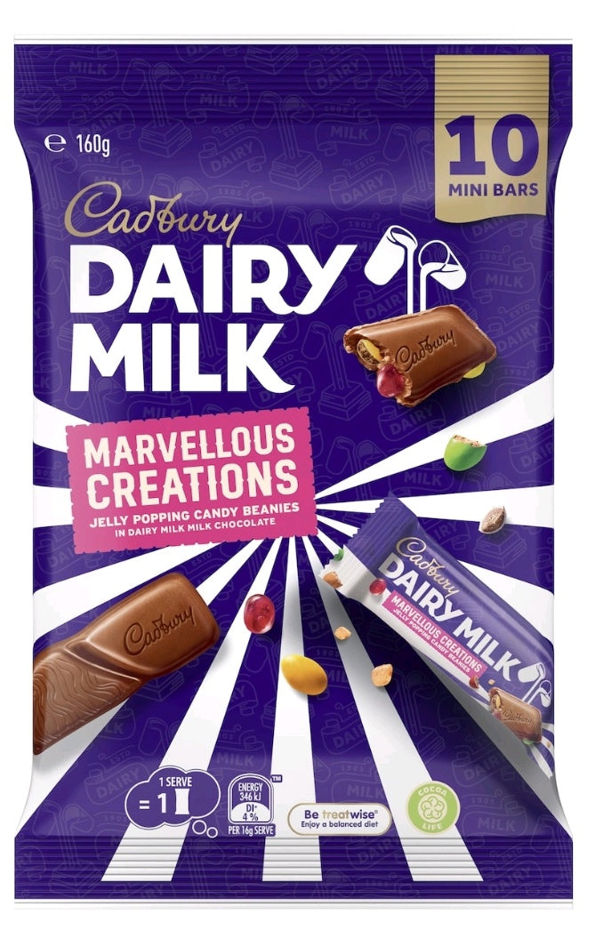 Cadbury Dairy Milk Marvellous Creation Chocolate SharePack 10 Pieces 160g