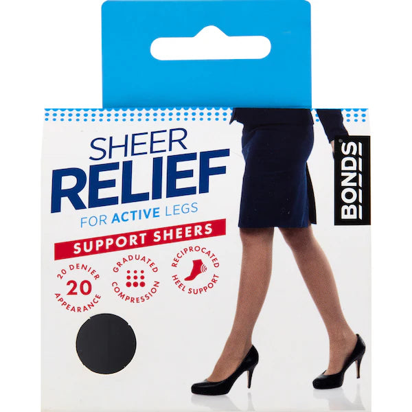 Sheer Relief Support Stocking Black Tall