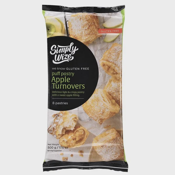 Simply Wize Gluten Free Apple Turnovers 8pk 500g