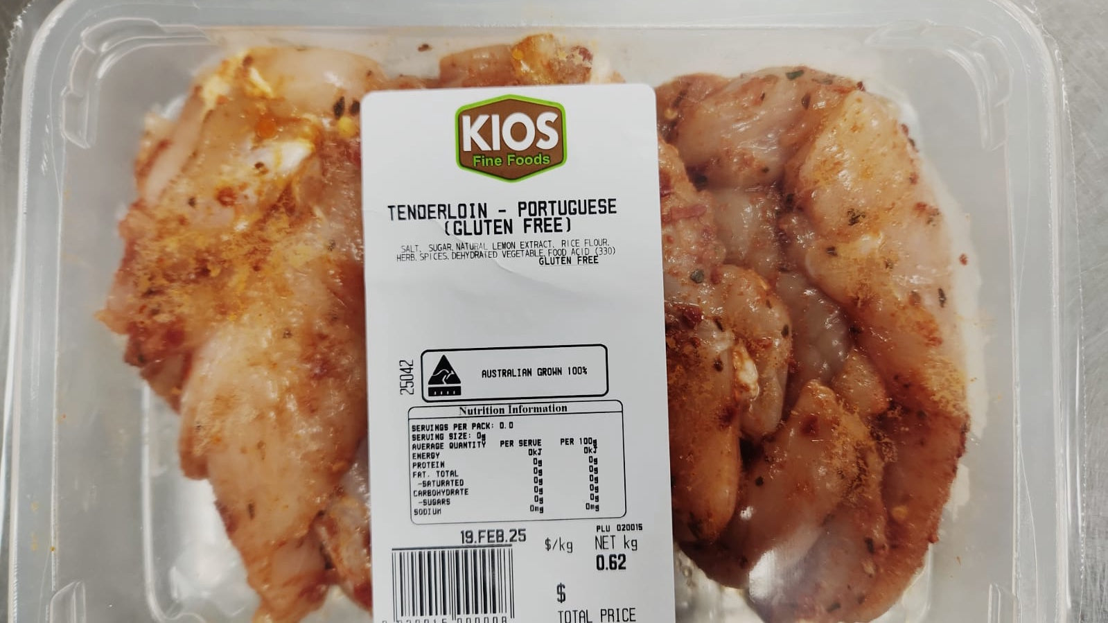 Kios Chicken Tenderloins Portuguese Marinade 500g