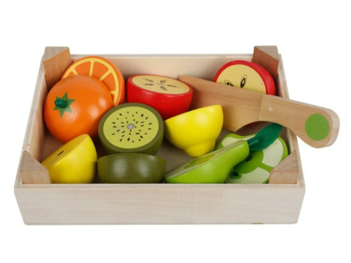 Wooden Fruit Cutting Set