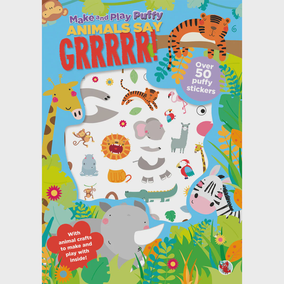 Puffy Stickers - Animals Say Grrr