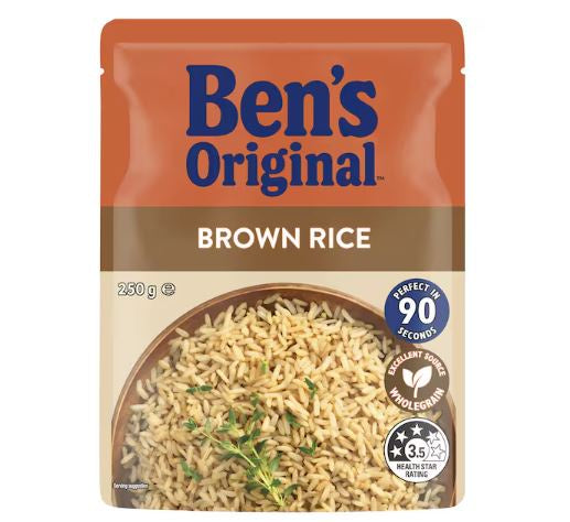 Bens Original Brown Microwave Rice Pouch 250g