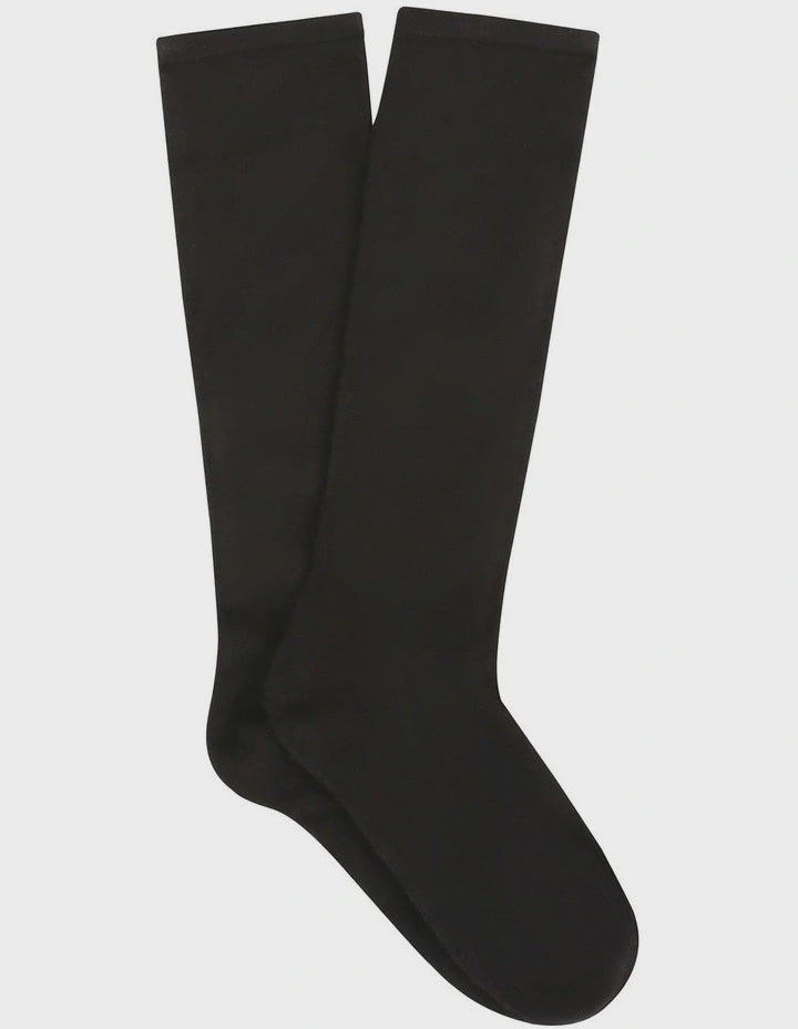 Ambra - Bamboo Knee High Sock Black OneSize 2PP