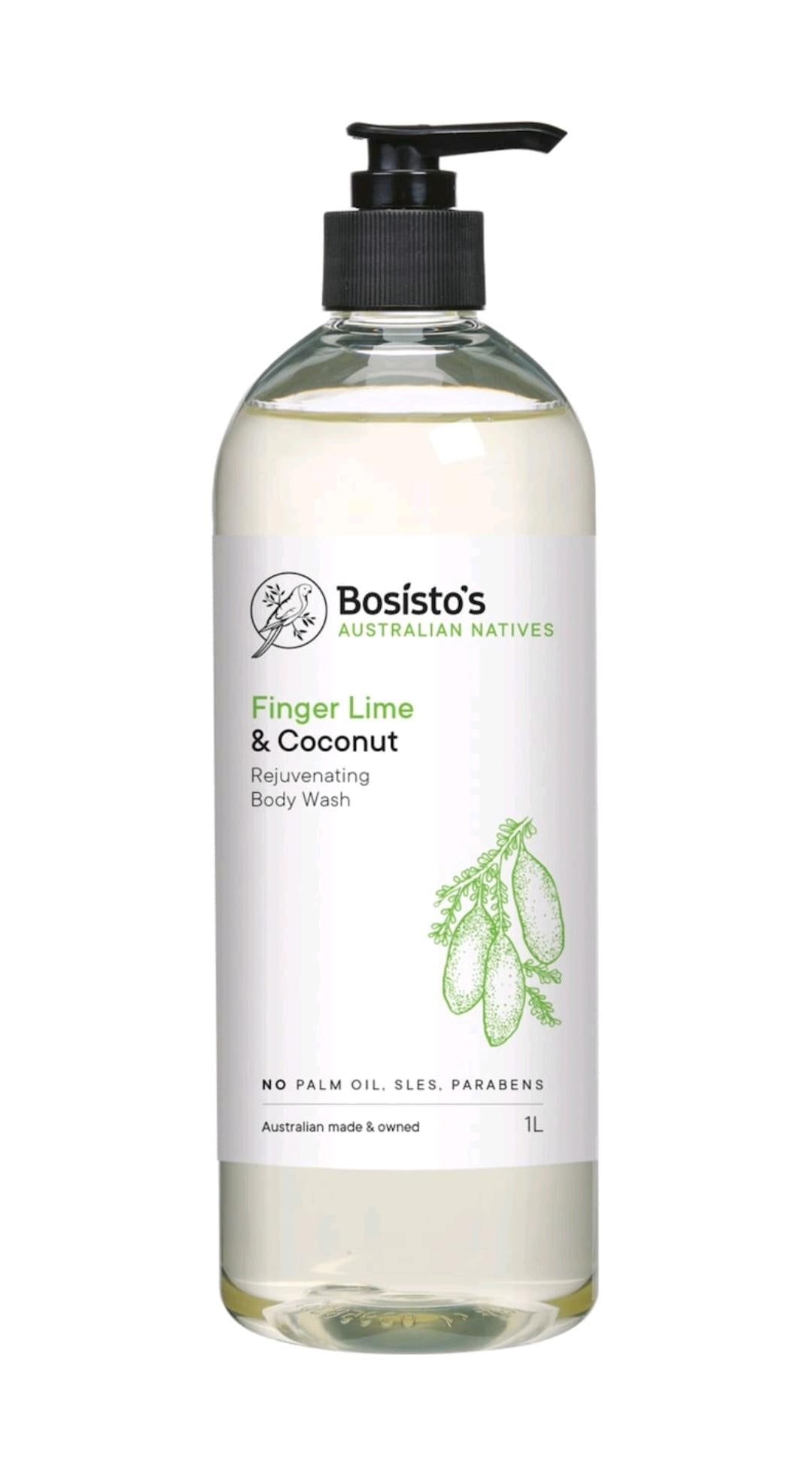 Bosisto's Body Wash Finger Lime & Coconut 1l