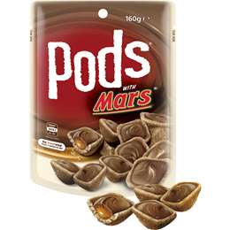 Pods Mars Chocolate Snack 160g