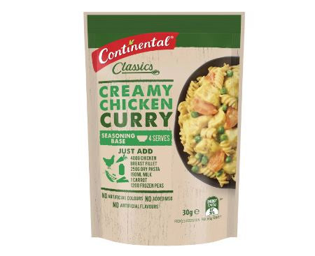 Continental Creamy Chicken Curry Recipe Base 30g