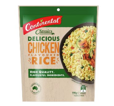 Continental Chicken Rice Value Pack 190g