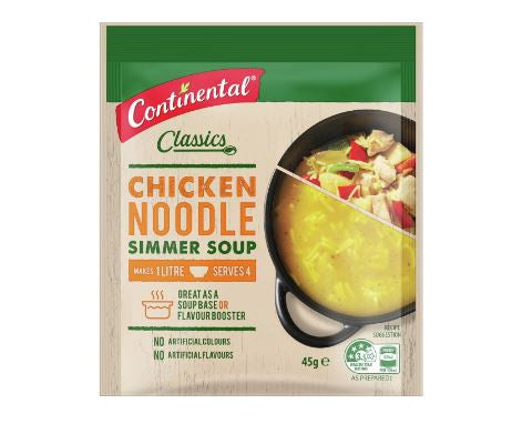 Continental Chicken Noodle Simmer Soup 45g