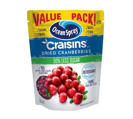 Ocean Spray Craisins 50% Less Sugar 250g