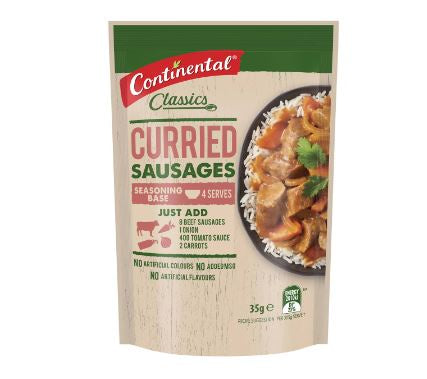 Continental Curried Sausages Recipe Base 35g