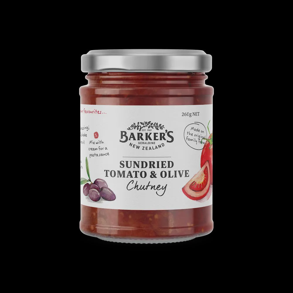 Barkers Olive & Sundried Tomato Chutney 270g