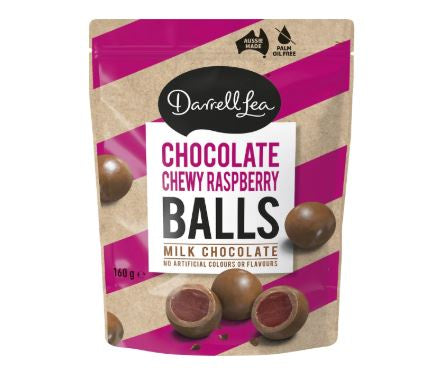 Darrell Lea Chocolate Raspberry Balls 160g